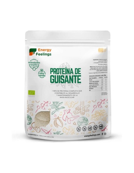 Proteína de guisante eco sabor vainilla 1 kg (Vainilla) Energy Feelings