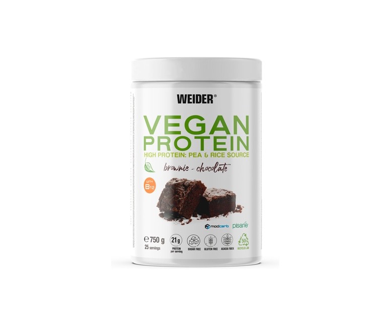 Vegan Protein sabor Brownie Chocolate 750 g (Chocolate - Brownie) Weider