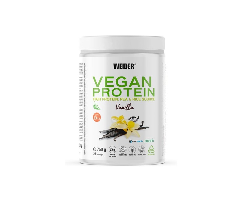 Vegan Protein vainilla 750 g Weider