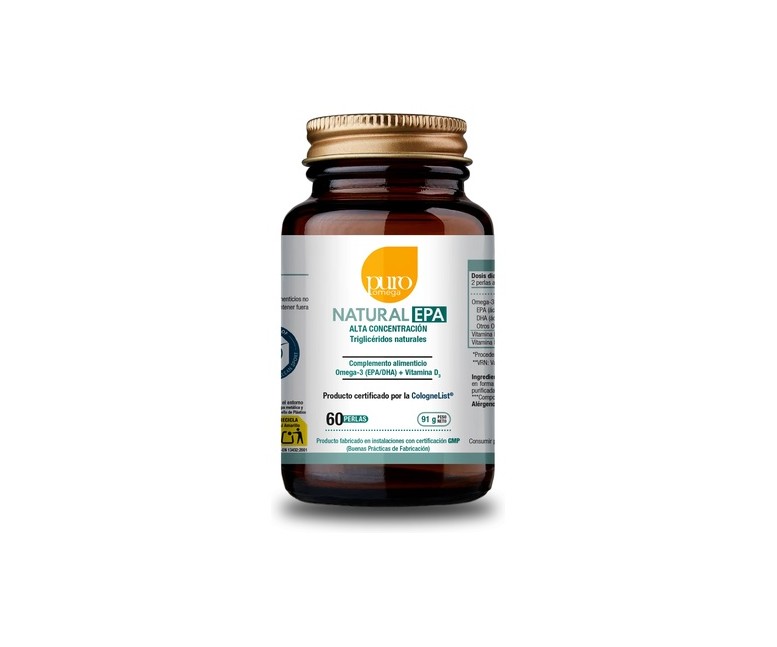 Natural EPA Máxima absorción 60 perlas Puro Omega