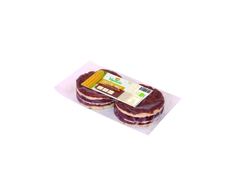 Tortitas de Maíz de Chocolate con Leche Bio 95 g Vegetalia