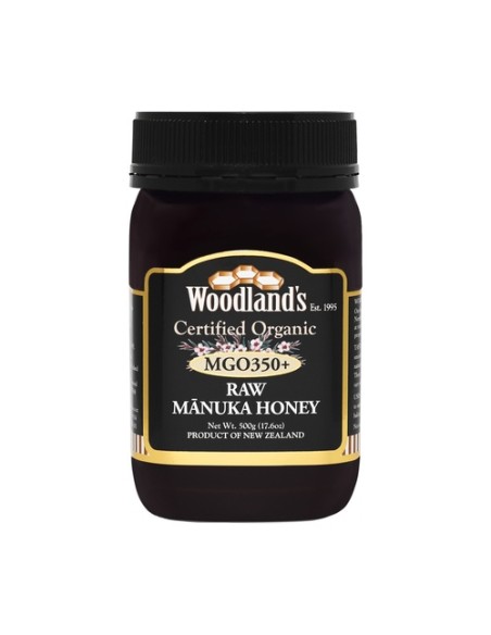 Miel de Manuka MGO350+ Bio RAW monofloral 500 g Woodland's