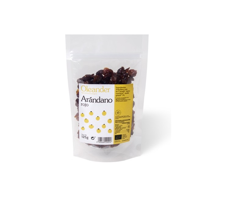 Arándano rojo de Canadá bio 125 g Oleander