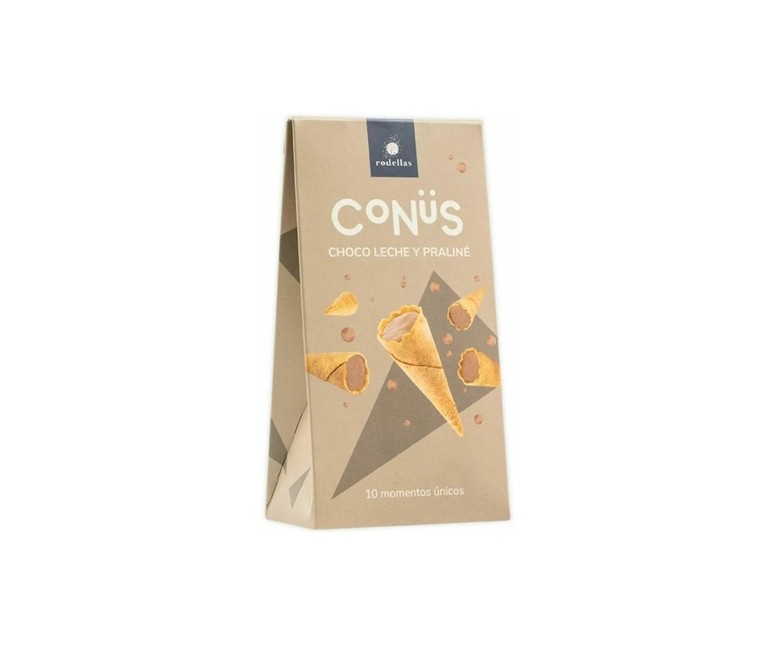 Cono de chocolate leche praliné 70 g (Chocolate) Conus