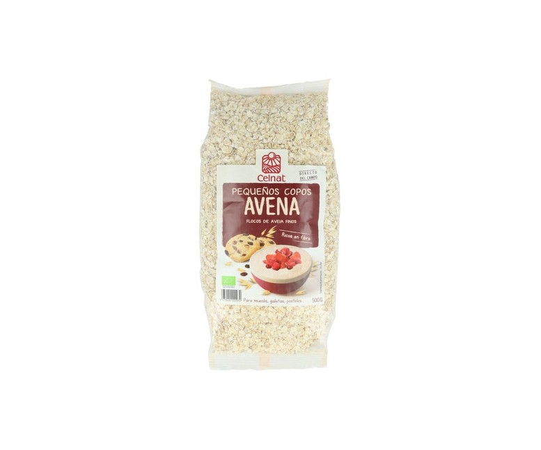 Copos Avena pequeños Finos Bio 500 g Celnat