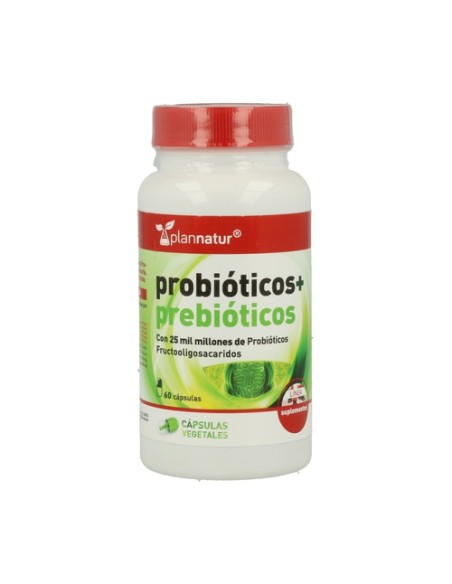 Prebióticos + Probióticos 60 cápsulas de 795mg Plannatur