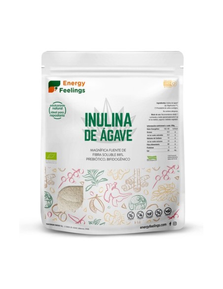 Inulina Eco en polvo XXL Pack 1 kg de polvo Energy Feelings