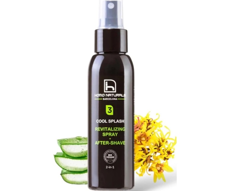 3 cool splash revitalizante + after-shave 2 en 1 spray 3 unit Homo Naturals