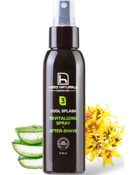 3 cool splash revitalizante + after-shave 2 en 1 spray 3 unit Homo Naturals