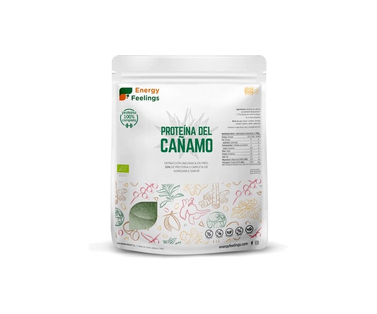Proteína de cáñamo Eco (1 Kg) 1 kg de polvo Energy Feelings