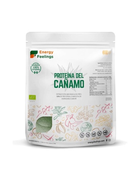 Proteína de cáñamo Eco (1 Kg) 1 kg de polvo Energy Feelings