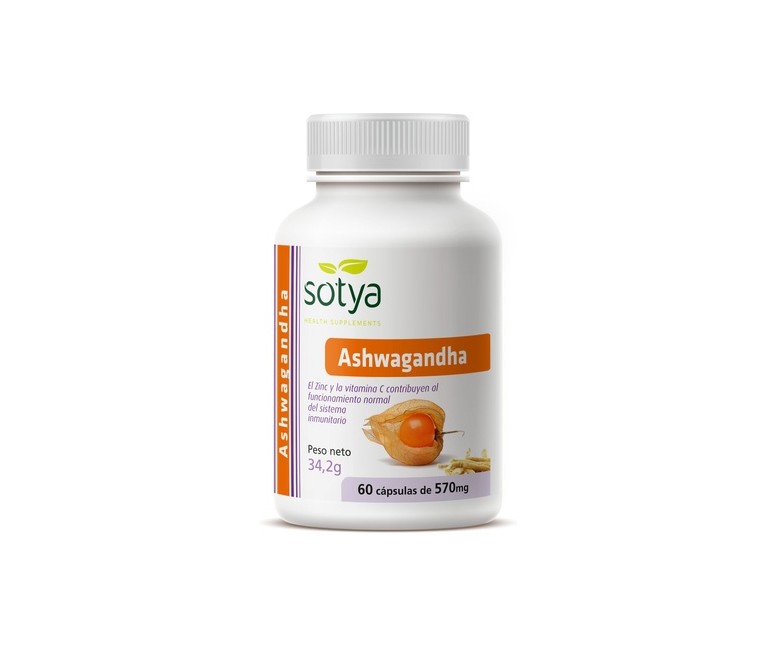 Ashwagandha 60 cápsulas de 570g Sotya