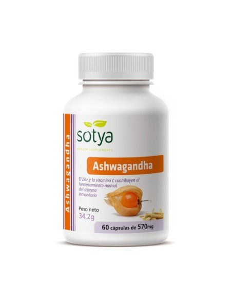 Ashwagandha 60 cápsulas de 570g Sotya