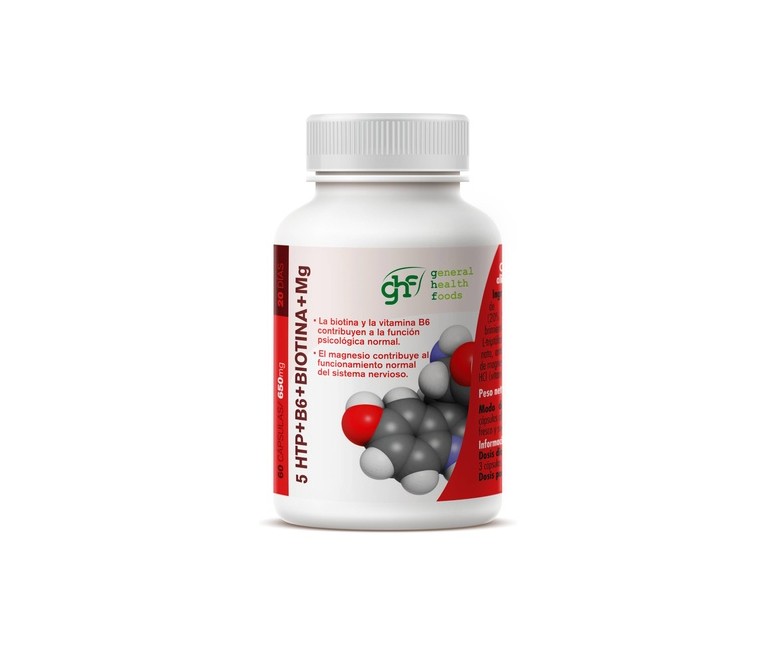 Triptófano 5htp 60 cápsulas de 650mg GHF