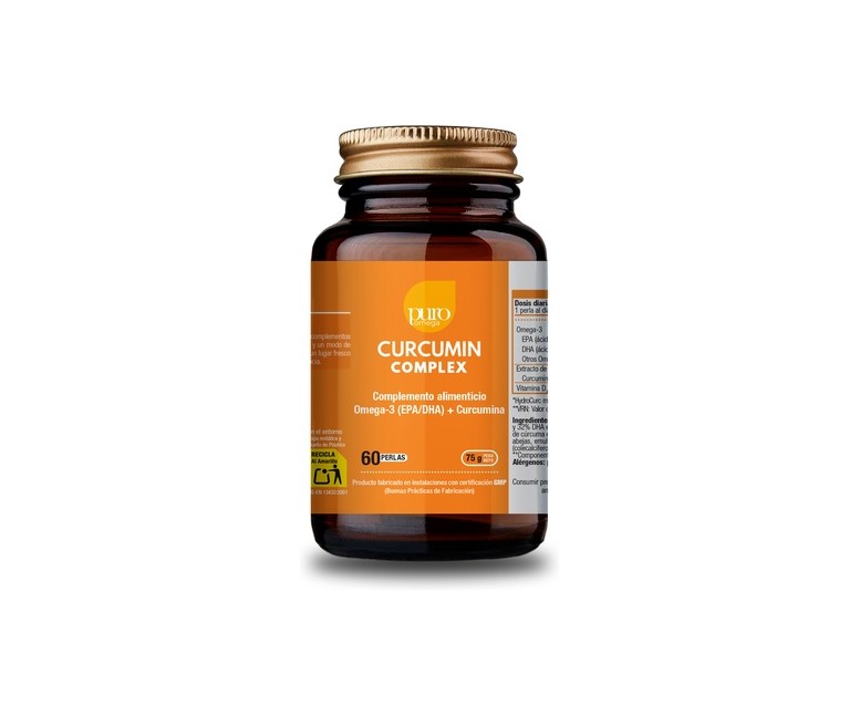 Curcumin complex 60 perlas de 1650mg Puro Omega