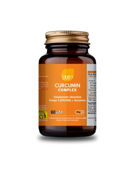 Curcumin complex 60 perlas de 1650mg Puro Omega