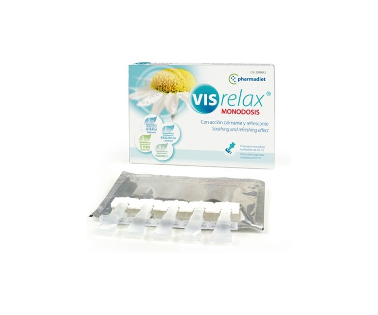 Visrelax gotas oculares 10 unidades de 0.5ml Pharmadiet