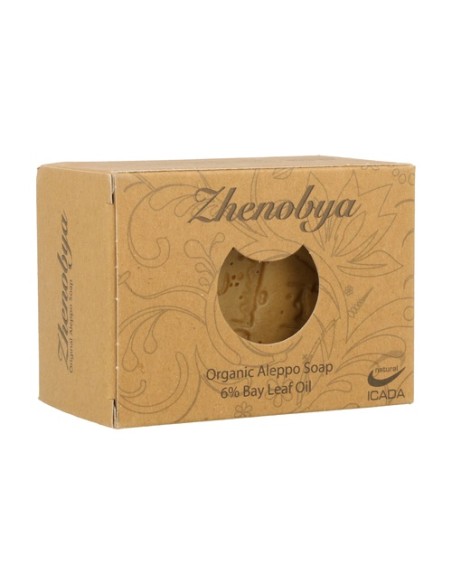 Jabón de Alepo - 94% Aceite de Oliva y 6% Laurel 200 g Zhenobya