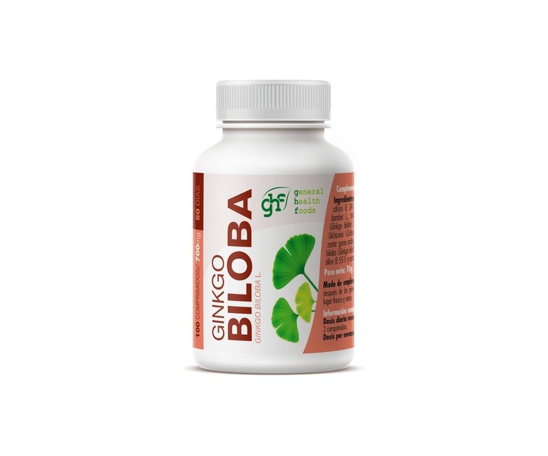 Ginko biloba 100 comprimidos de 700mg GHF