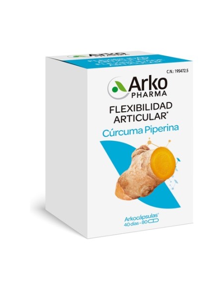 Arkocápsulas Cúrcuma 80 cápsulas Arkopharma