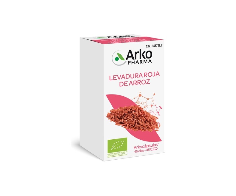 Levadura roja de arroz bio 45 cápsulas Arkopharma