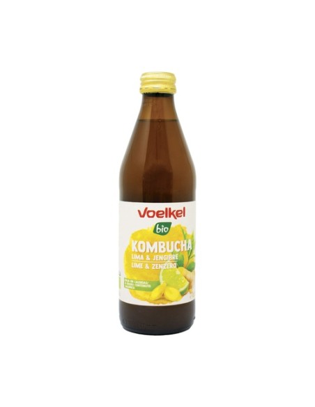 Kombucha Lima y Jengibre Bio 330 ml Voelkel