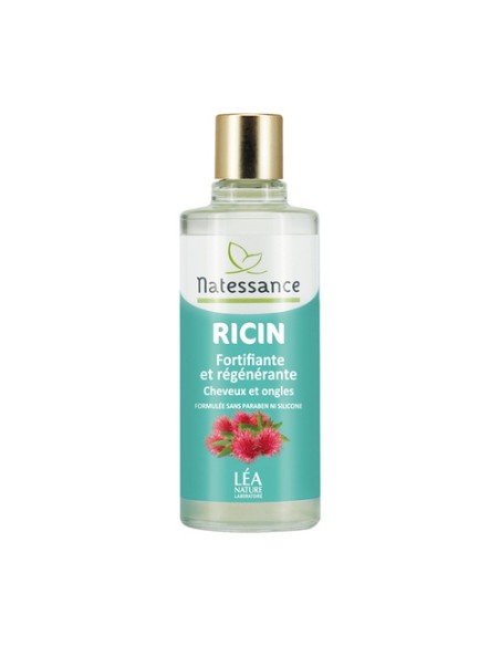 Aceite de ricino, cabello y uñas 100 ml de aceite Natessance