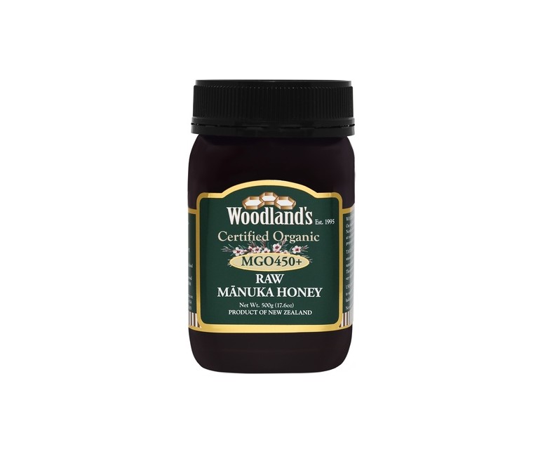 Miel de Manuka MGO450+ Bio RAW monofloral 500 g Woodland's