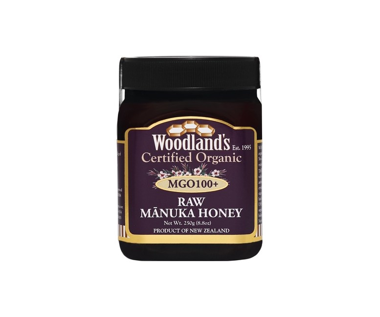 Miel de Manuka MGO100+ Bio RAW monofloral 250 g Woodland's