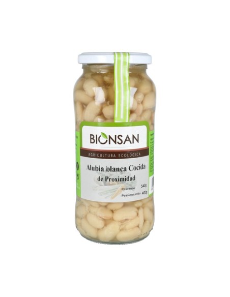 Alubia Blanca Cocida ECO 400 g Bionsan