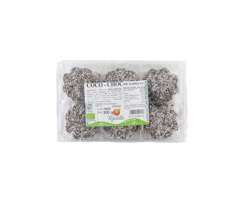 Galletas coco - choc de espelta Bio 300 g Vegetalia