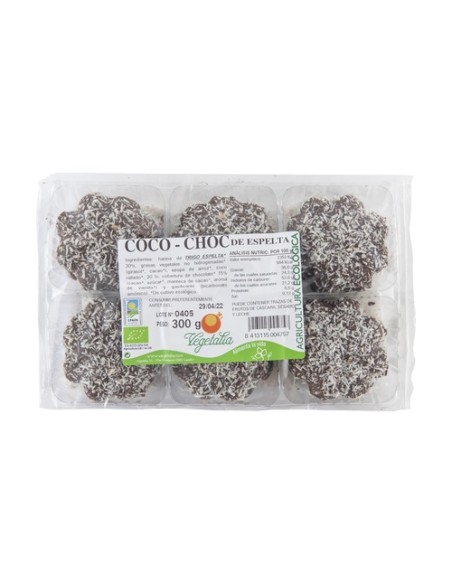 Galletas coco - choc de espelta Bio 300 g Vegetalia