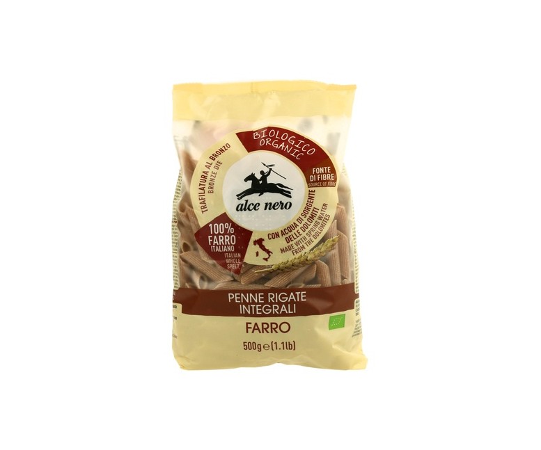 Penne de Espelta Integral 500 g Alce Nero