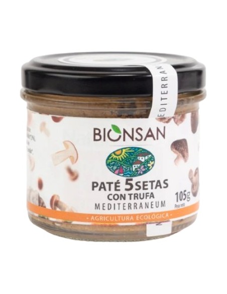 Paté 5 setas con trufa Eco 105 g Bionsan