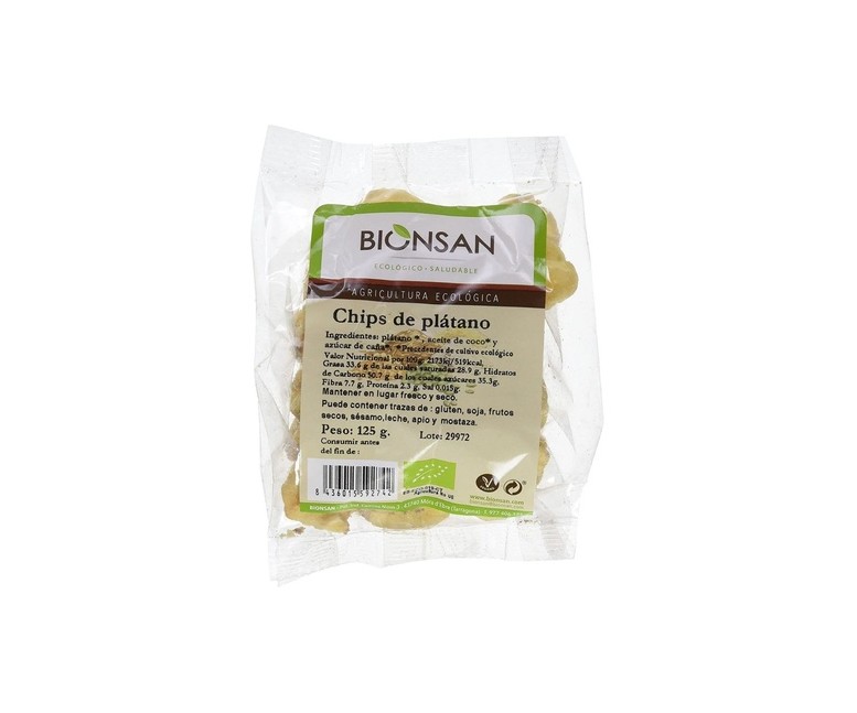 Chips De Plátano 125 g Bionsan