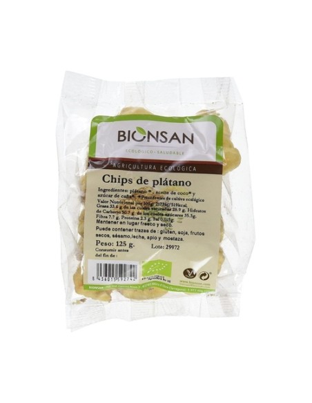 Chips De Plátano 125 g Bionsan