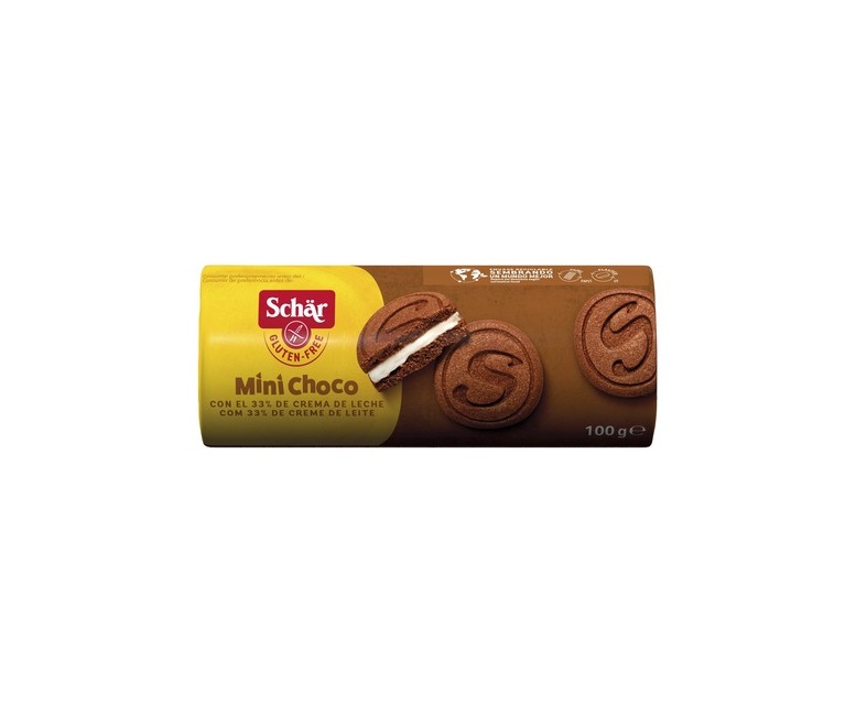 Galletas Sorrisi mini cacao+crema sin gluten 100 g Schär