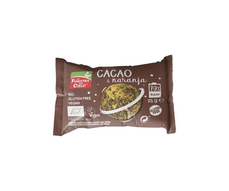 Energy ball cacao & naranja 25 g La Finestra sul Cielo