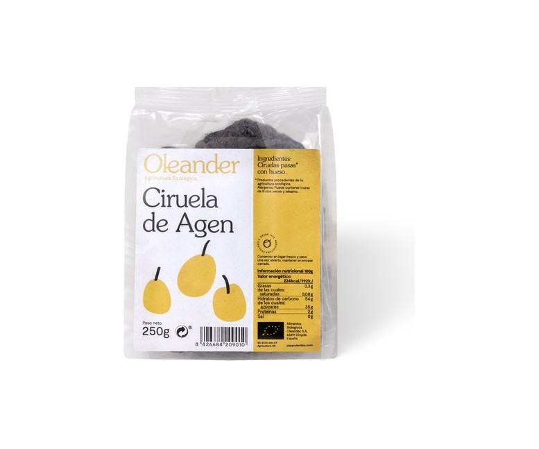 Ciruelas de Agen con hueso bio 250 g Oleander