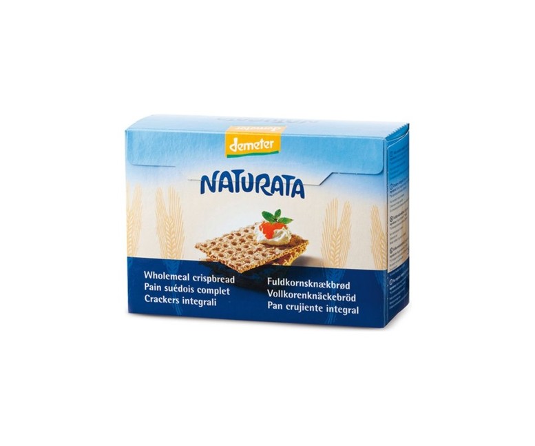 Crackers integrales de centeno 250 g Naturata
