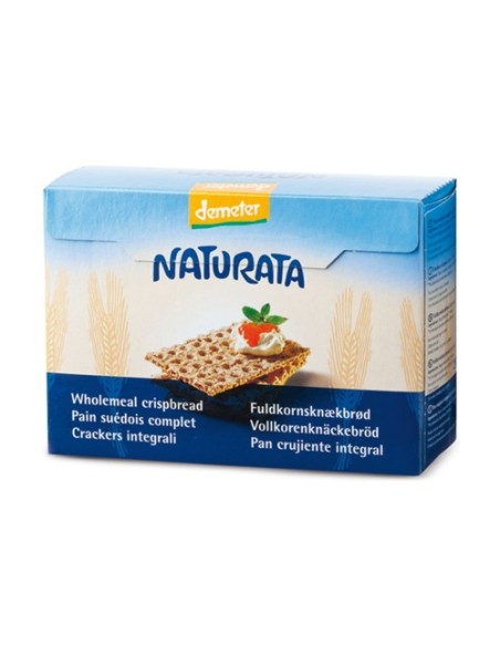 Crackers integrales de centeno 250 g Naturata