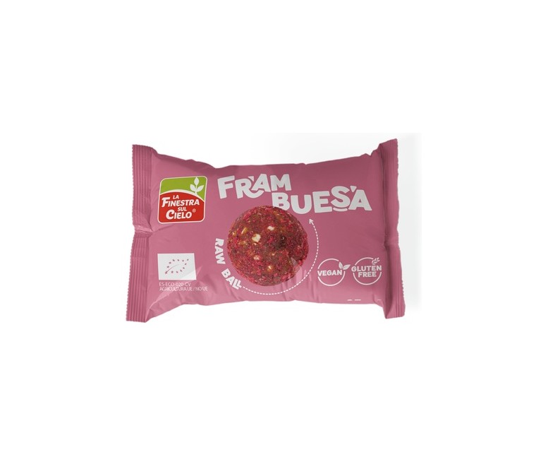 Energy ball frambuesa Bio sin gluten 25 g La Finestra sul Cielo