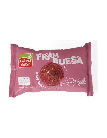 Energy ball frambuesa Bio sin gluten 25 g La Finestra sul Cielo