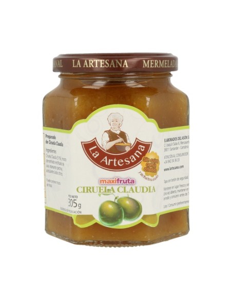 Mermelada de Ciruela Claudia Sin Azúcar 305 g La Artesana