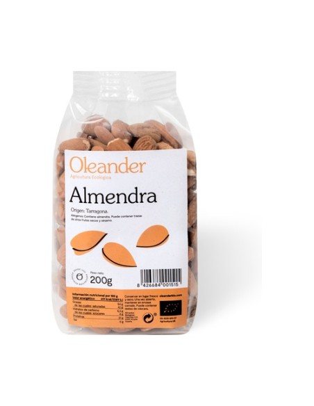 Almendra con piel bio 200 g Oleander