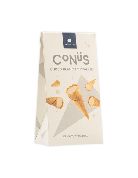 Cono de chocolate blanco praliné 70 g (Chocolate) Conus