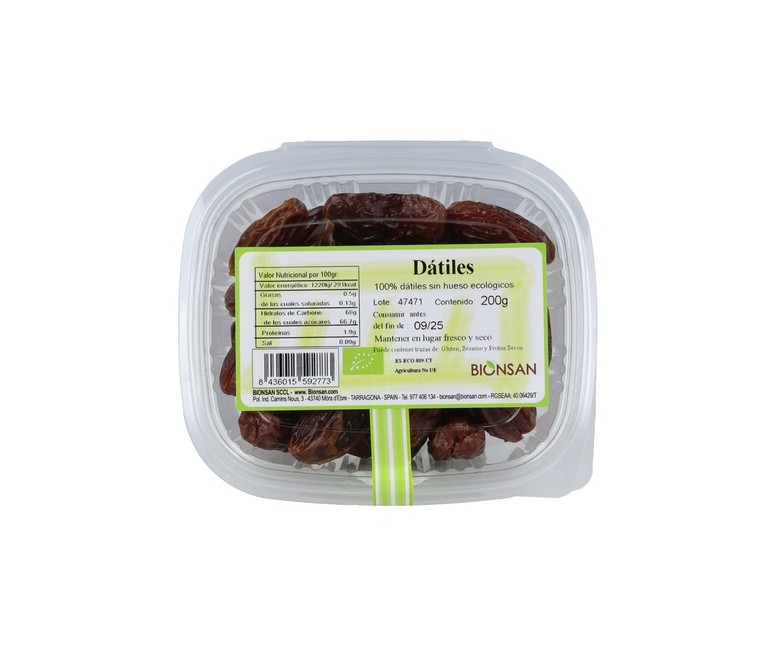 Dátiles Eco 200 g Bionsan