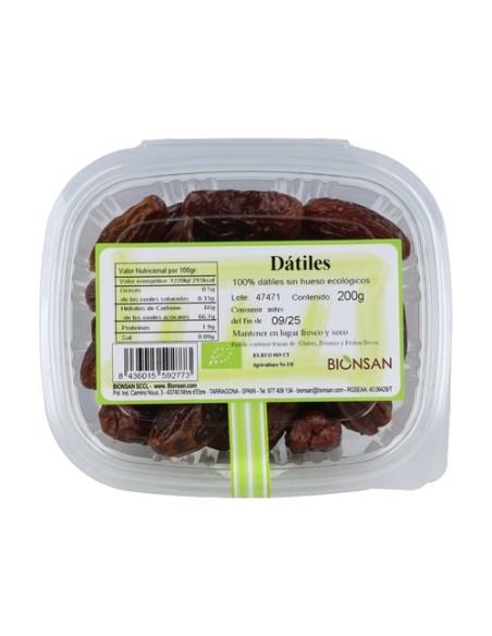 Dátiles Eco 200 g Bionsan