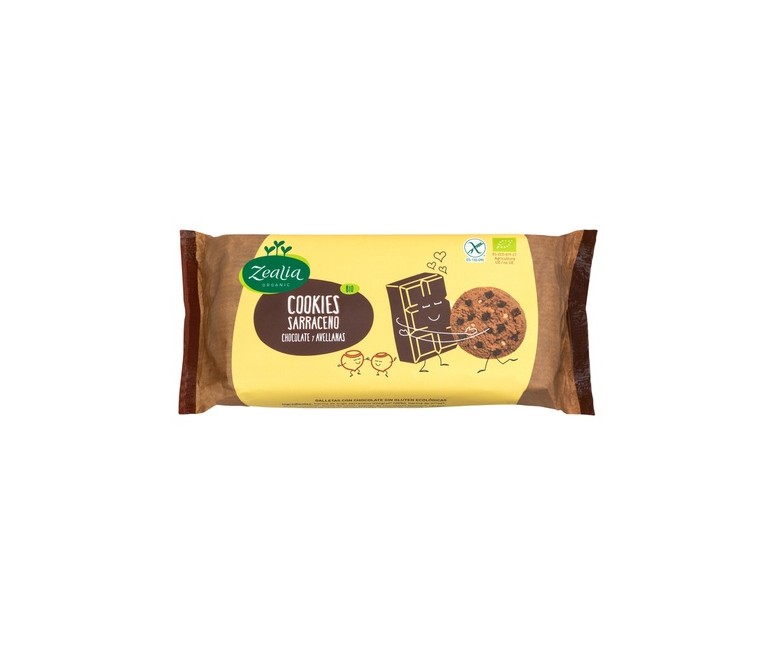 Cookies sarraceno chocolate y avellanas Bio 130 g (Avellana - Chocolate) Zealia