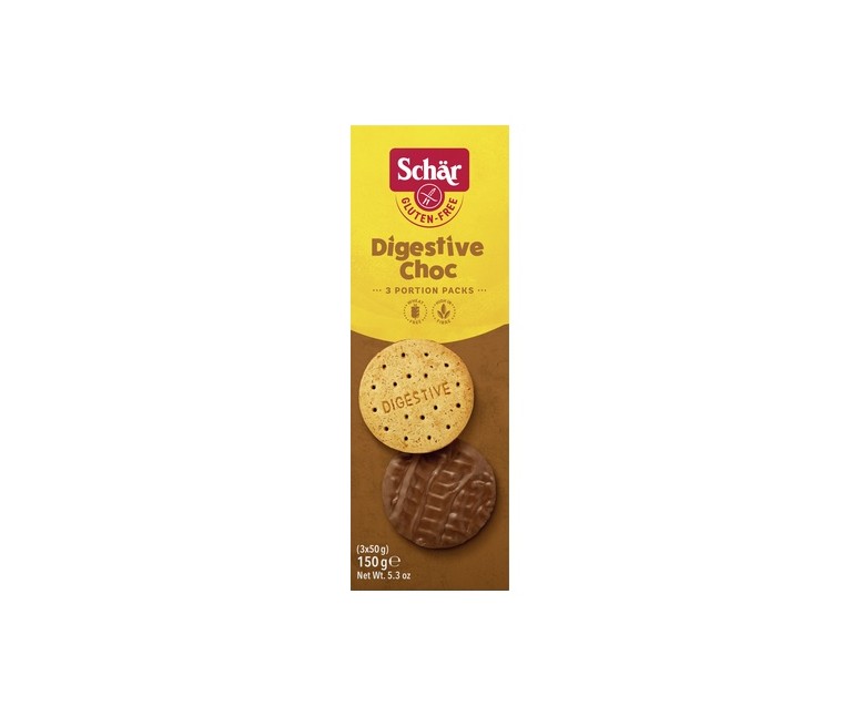 Galletas digestive choc sin gluten 150 g Schär